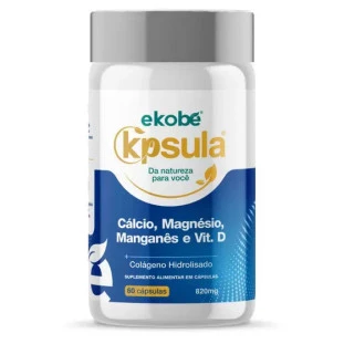 K'psula Cálcio, Magnésio, Manganês e Vitamina D: Uma Combinação Perfeita para a Saúde Óssea e Muito Mais 60 Cápsulas