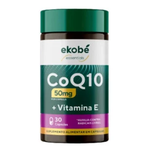 Coenzima Q10 + Vitamina E 100mg Ekobé: Energia e vitalidade para o seu dia a dia 30 Cápsulas
