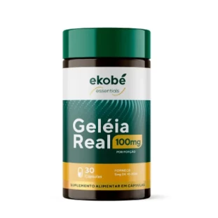 Geléia Real, Coenzima Q10, Vitaminas e Minerais Ekobé: Uma fórmula completa para energia, vitalidade e bem-estar 30 Cápsulas