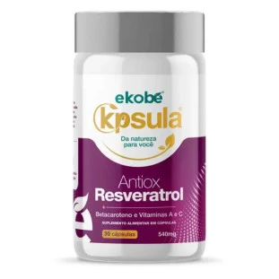 K'psula Antiox Resveratrol Ekobé: Combata o Envelhecimento e Proteja Sua Saúde com o Poder do Resveratrol 30 Cápsulas