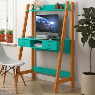 Escrivaninha Para Quarto Home Office Desk Nature Verde